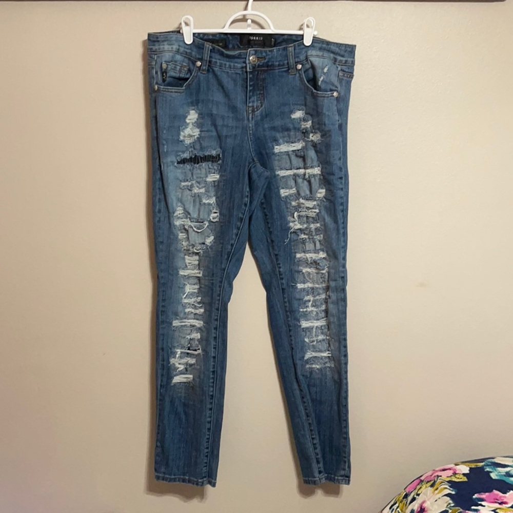 Torrid Destroyed Boyfriend Jeans 14
